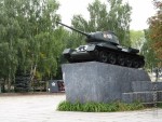 Танк рейсом «Москва - Берлин» в военном городке «Уручье»